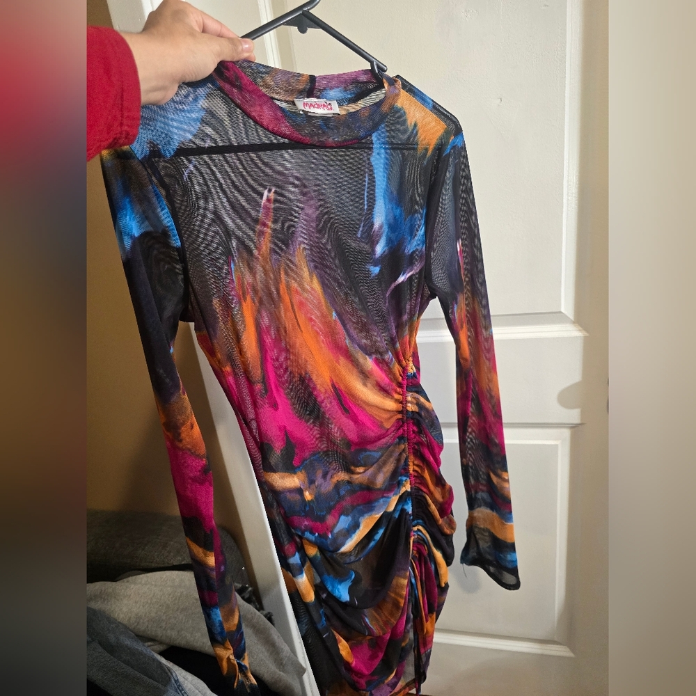 Mandee Multicolor Abstract Dress